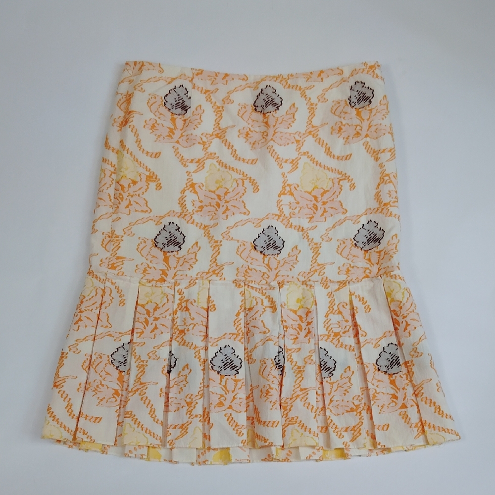 David Meister Embroidered Skirt